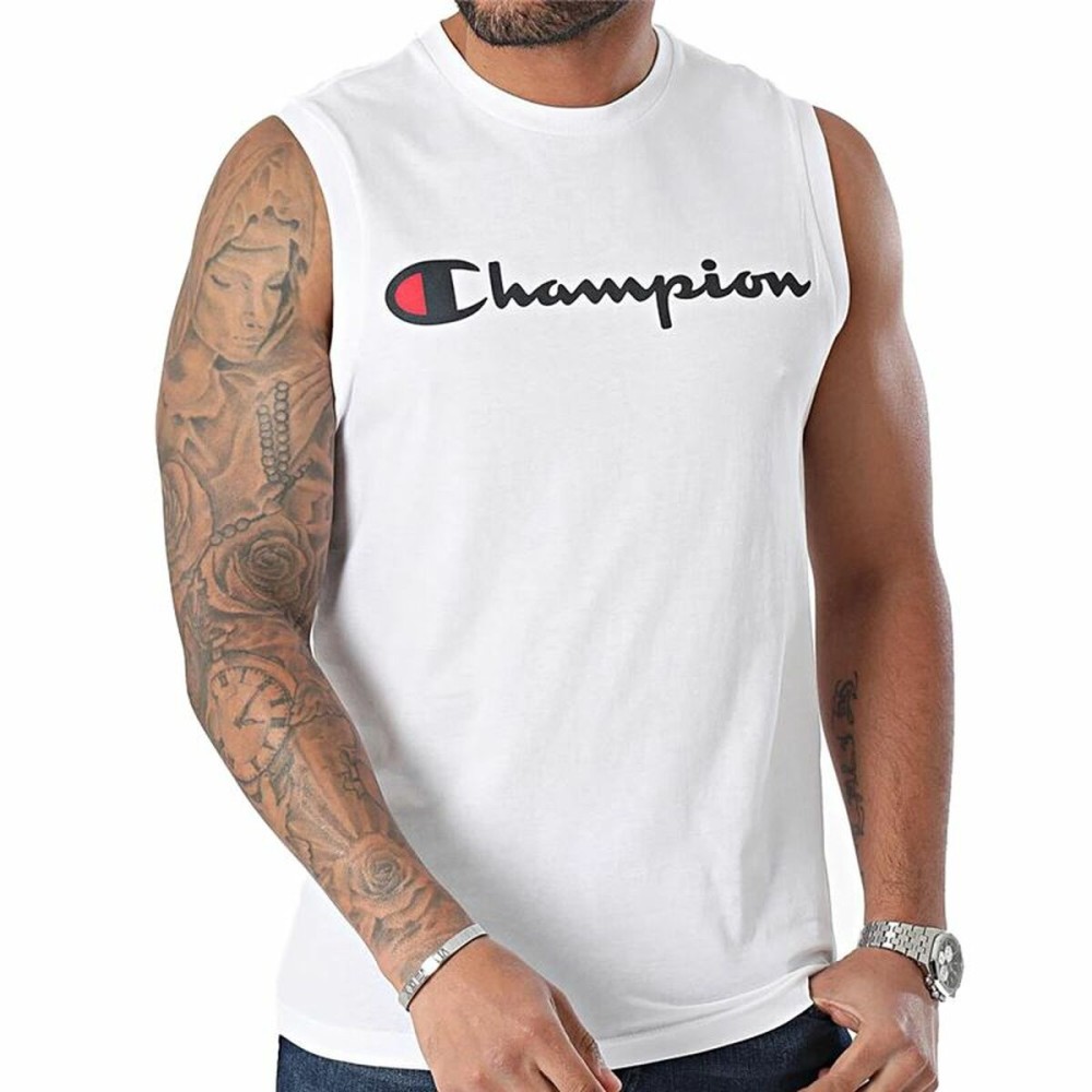 Tricou cu Bretele Bărbat Champion Crewneck Alb
