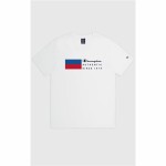 Tricou cu Mânecă Scurtă Bărbați Champion Crewneck Alb