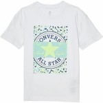 Tricou cu Mânecă Scurtă pentru Copii Converse Boyfriend Graphicrt Alb