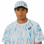 Tricou Sport cu Mânecă Scurtă Asics Game Ss Top Alb Albastru deschis Tenis