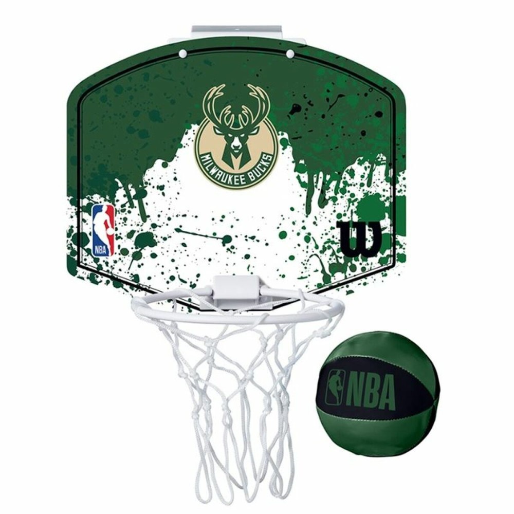 Coș de Baschet Wilson Nba Team Mini Hoop - Milwaukee bucks Verde