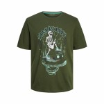 Tricou cu Mânecă Scurtă Bărbați Jack & Jones Măslină