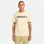 Tricou cu Mânecă Scurtă Bărbați Timberland Kennebec River Linear Logo