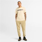 Tricou cu Mânecă Scurtă Bărbați Timberland Kennebec River Linear Logo