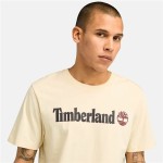 Tricou cu Mânecă Scurtă Bărbați Timberland Kennebec River Linear Logo