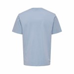 Tricou cu Mânecă Scurtă Bărbați Only & Sons Onslevi Life Reg Text Eventide Indigo
