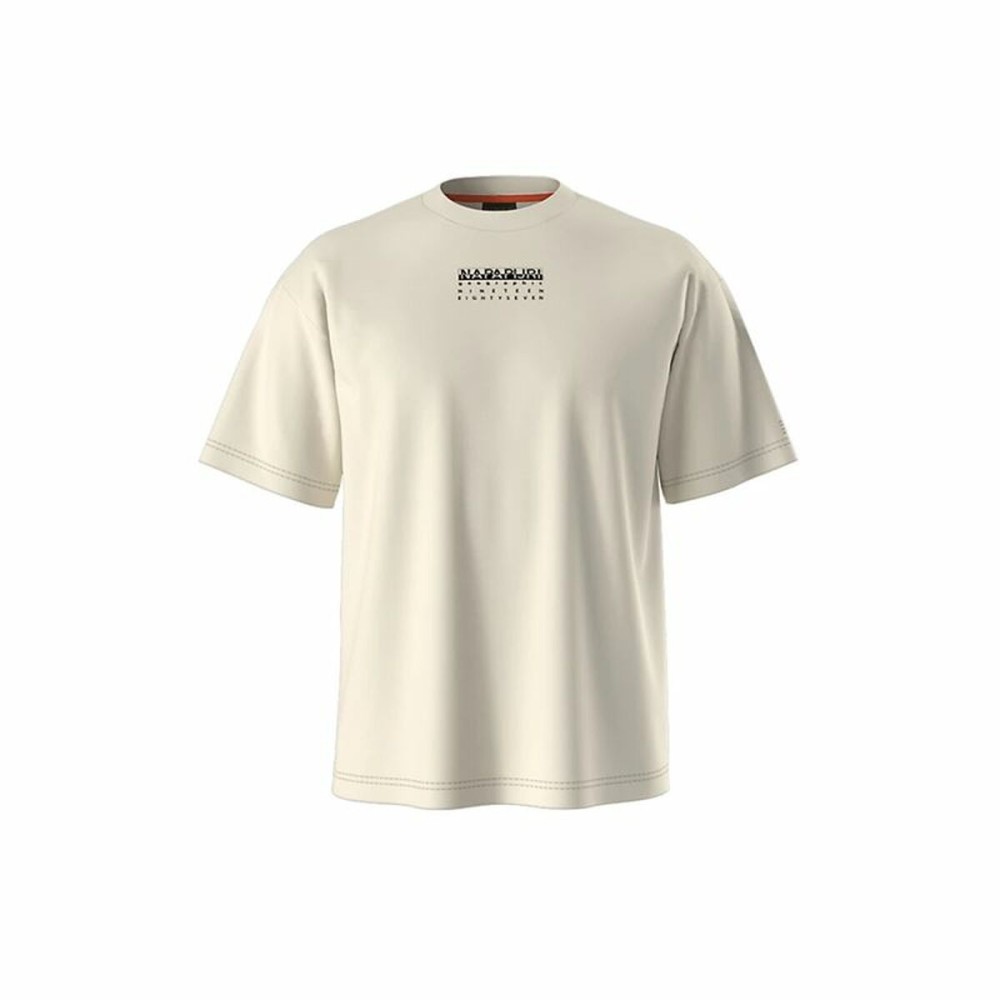 Tricou cu Mânecă Scurtă Bărbați Napapijri S-Premium Ss Beige Dimity 2 Bej