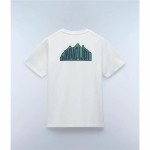 Tricou cu Mânecă Scurtă Bărbați Napapijri S-Linth Ss Alb