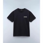 Tricou cu Mânecă Scurtă Bărbați Napapijri S-Linth Ss Negru