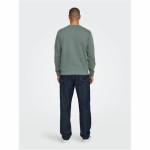 Hanorac fără Glugă Bărbați Only & Sons Onsdan Unshed Reg Crew Neck Verde inchis