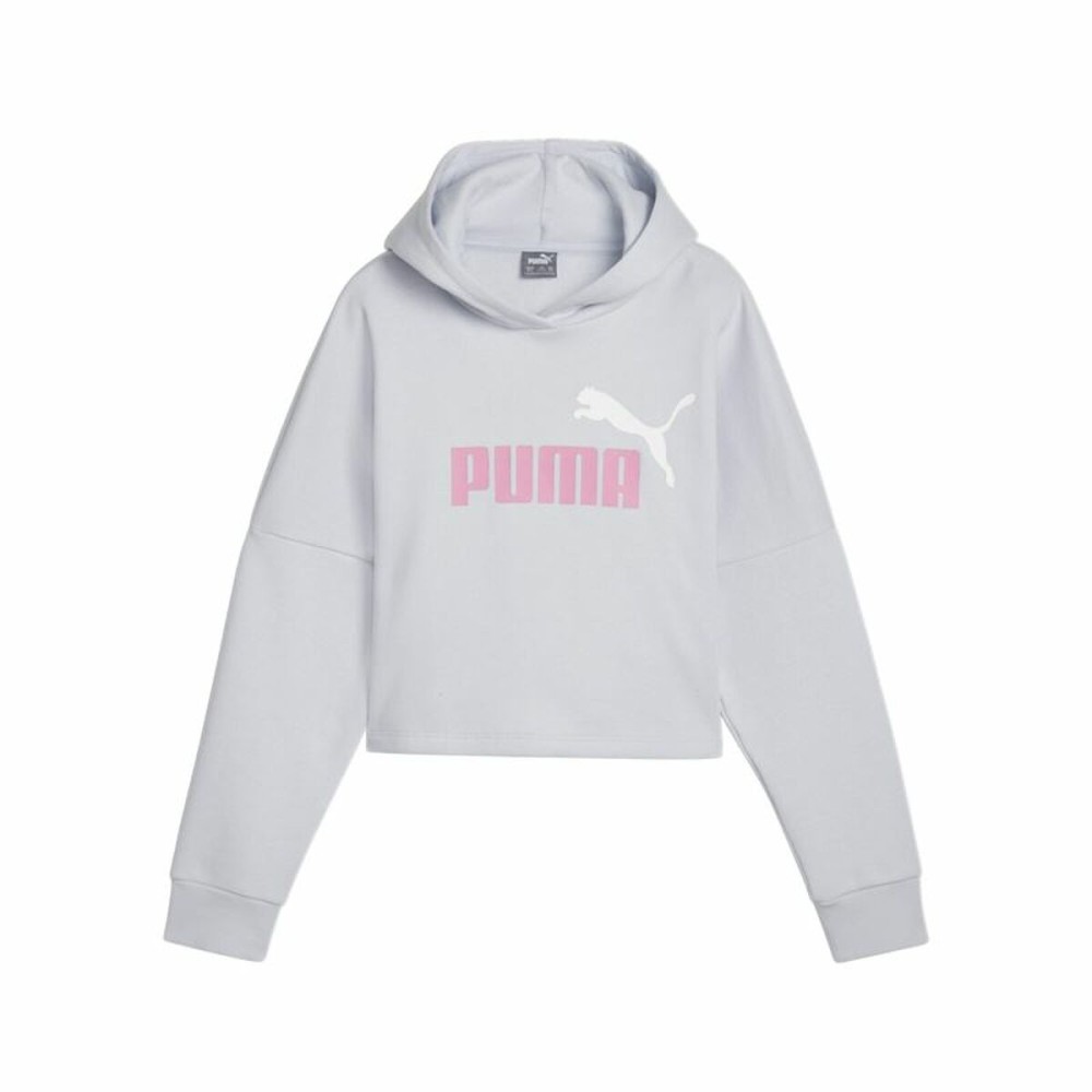 Hanorac cu glugă pentru fete Puma Ess Logo Cropped Hoodie G