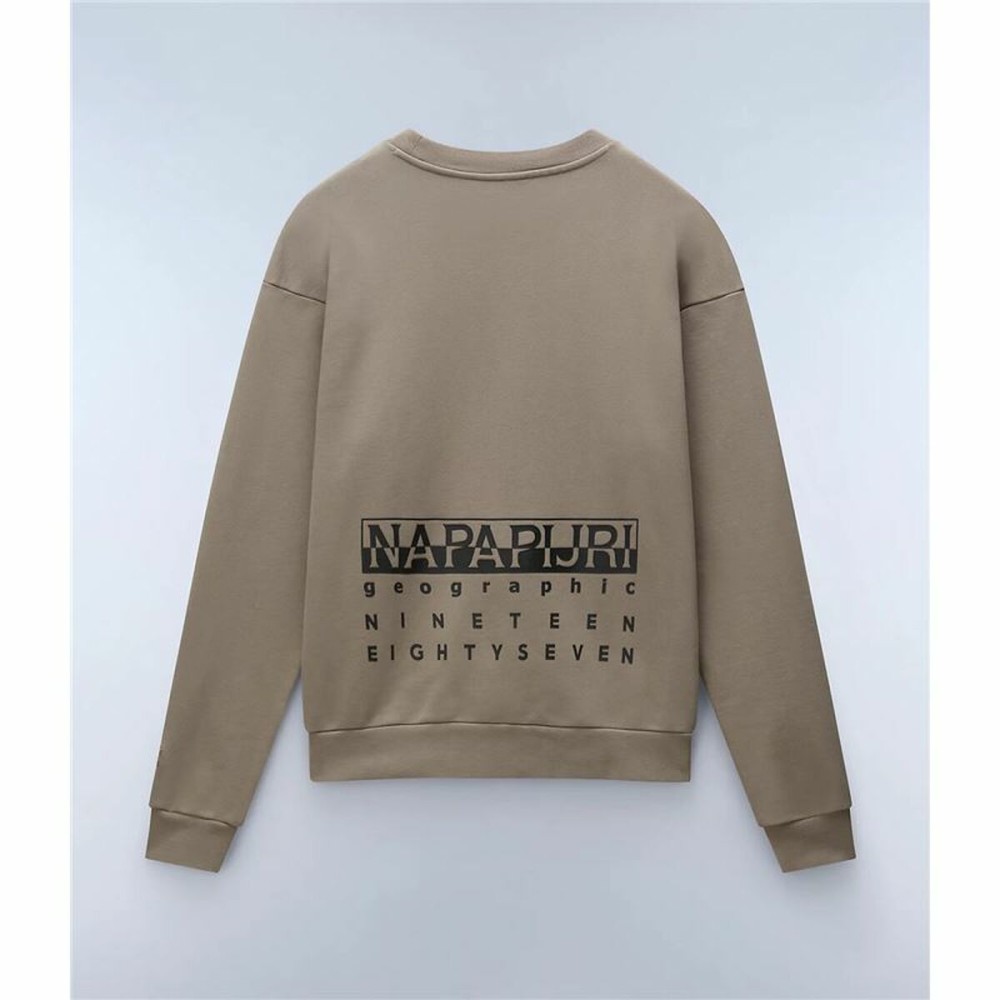 Hanorac fără Glugă Bărbați Napapijri B-Premium C Beige Brindle 2