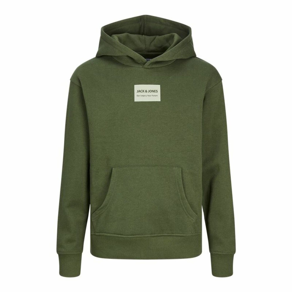 Hanorac cu Glugă Copii Jack & Jones Jjhakkai Kombu Verde