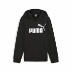 Hanorac cu Glugă Copii Puma Essentials+ 2 Col Big Logo Negru