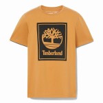 Tricou cu Mânecă Scurtă Bărbați Timberland Stack Logo