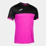 Tricou Sport cu Mânecă Scurtă Joma Sport Montreal Negru Roz