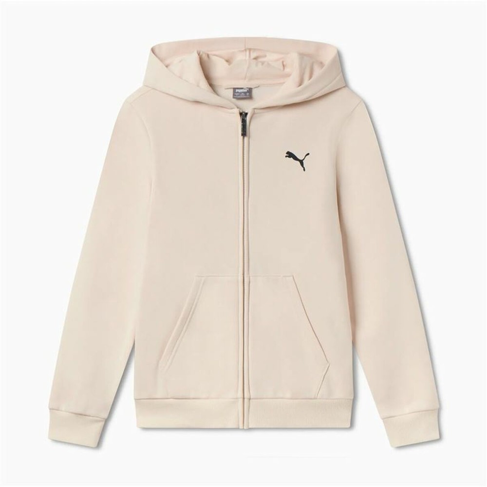 Vestă Infantil Puma Essentials+ Graphic Hoodie Fz Bej