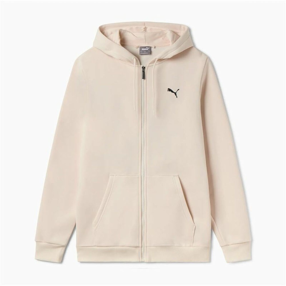 Hanorac cu Glugă Bărbați Puma Essentials+ Graphic Hoodie Fz Bej
