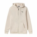 Hanorac cu Glugă Bărbați Puma Essentials+ Graphic Hoodie Fz Bej