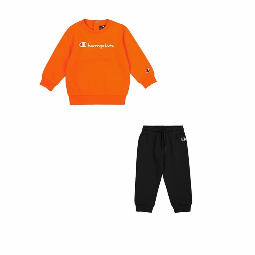 Set Sport pentru Bebeluși Champion Crewneck Suit Portocaliu Portocaliu închis