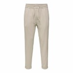 Pantalon de Trening pentru Adulți Only & Sons Onslinus Crop Tap 0192 Bej Bărbați