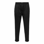 Pantalon de Trening pentru Adulți Only & Sons Onslinus Crop Tap 0192 Negru Bărbați