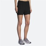 Pantaloni Scurți Sport pentru Damă Brooks Chaser 5" 2-in-1 Negru