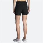 Pantaloni Scurți Sport pentru Damă Brooks Chaser 5" 2-in-1 Negru