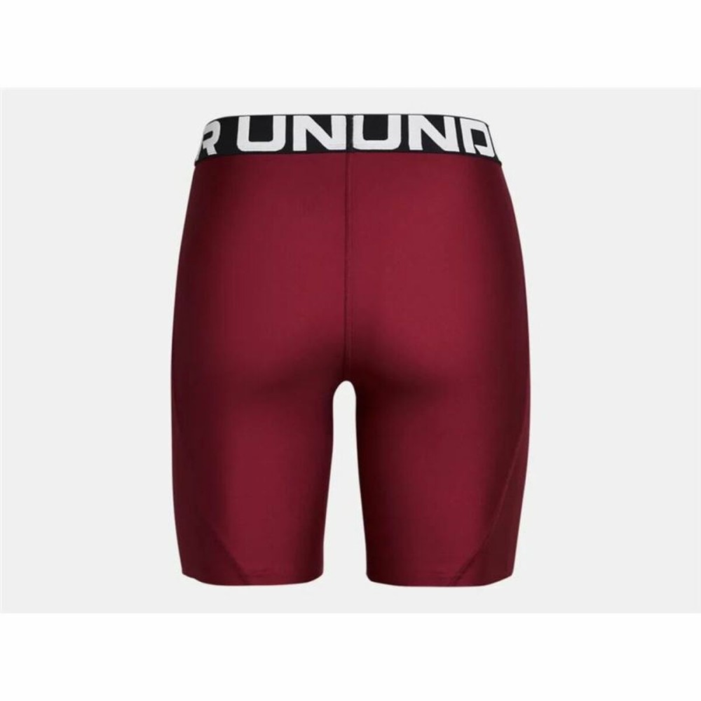 Colanți sport pentru bărbați Under Armour Hg 8In Bordo Roșu Carmin