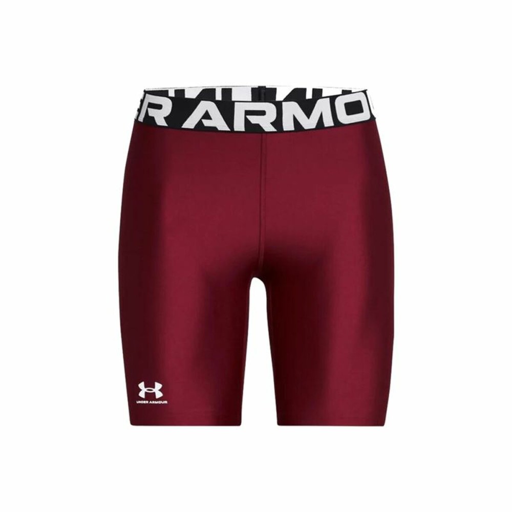 Colanți sport pentru bărbați Under Armour Hg 8In Bordo Roșu Carmin