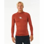 Tricou de baie Rip Curl Waves Upf Perf L/S Roșu Surf