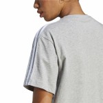 Tricou cu Mânecă Scurtă Femei Adidas 3S Cropped Top Gri deschis (XS)