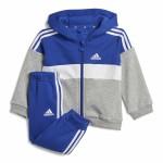 Set Sport pentru Bebeluși Adidas I 3Stripes Tib Fleece Ts Infantil Albastru