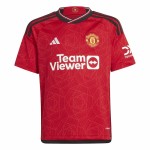 Tricou de Fotbal cu Mânecă Scurtă pentru Copii Adidas Manchester (7-8 Ani)