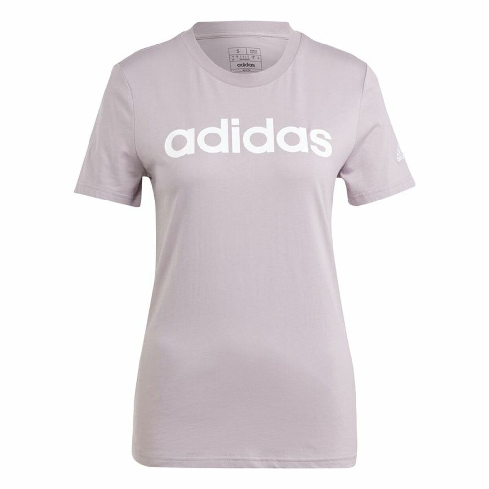 Tricou cu Mânecă Scurtă Femei Adidas Linear (XS)