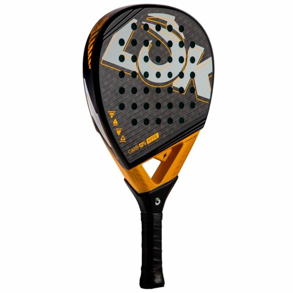 Paletă de Padel Lok Sports Carb-On Hype Negru Portocaliu