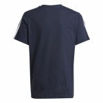 Tricou cu Mânecă Scurtă pentru Copii Adidas 3 Bnadas 9-10 Ani Albastru