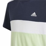 Tricou cu Mânecă Scurtă pentru Copii Adidas 3 Bnadas 9-10 Ani Albastru