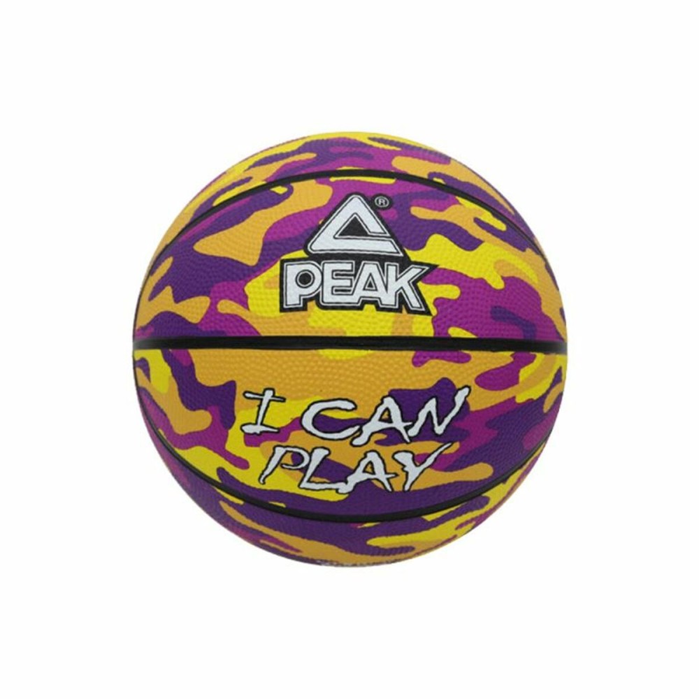 Minge de Baschet Peak Peak Camo Ball Galben Mov (Mărimea 5)