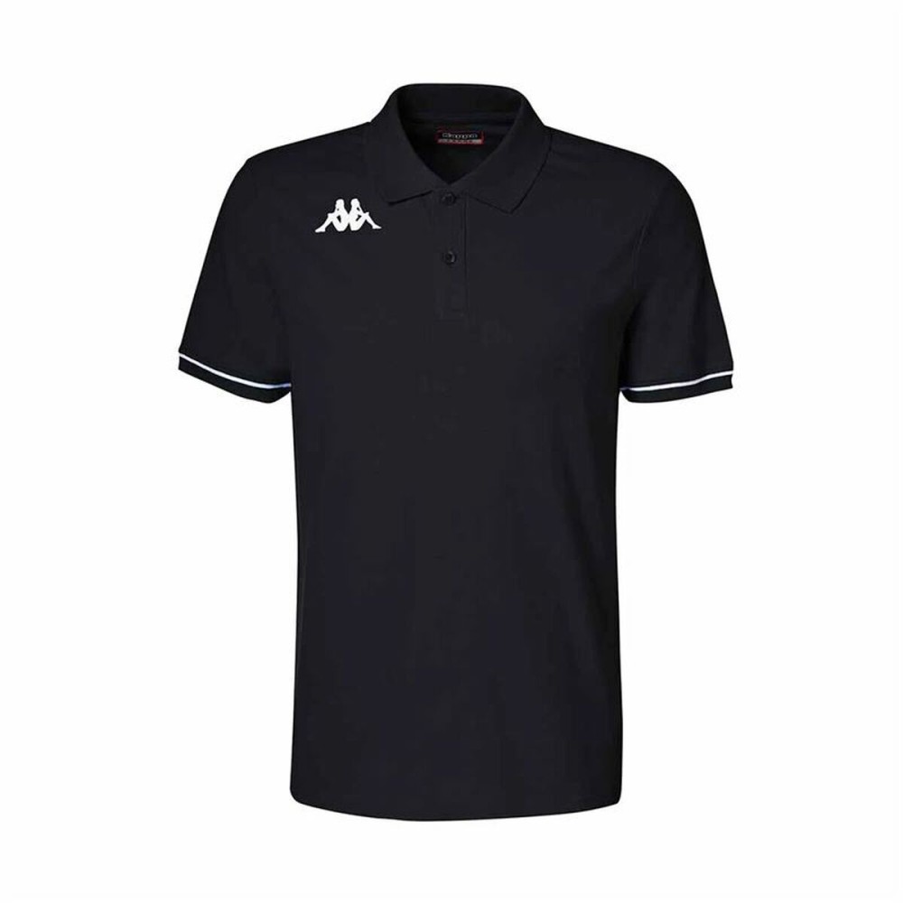 Tricou Polo cu Mânecă Scurtă Bărbați Kappa Kappa Barli Negru 4XL