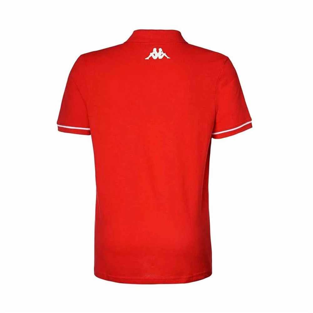 Tricou Polo cu Mânecă Scurtă Bărbați Kappa Kappa Barli Roșu 4XL