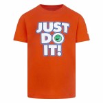 Tricou cu Mânecă Scurtă Copii Nike Smiley Just do it Ss Portocaliu