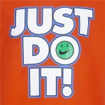 Tricou cu Mânecă Scurtă Copii Nike Smiley Just do it Ss Portocaliu