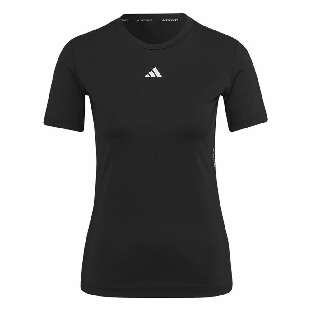 Tricou cu Mânecă Scurtă Femei Adidas Techfit Negru