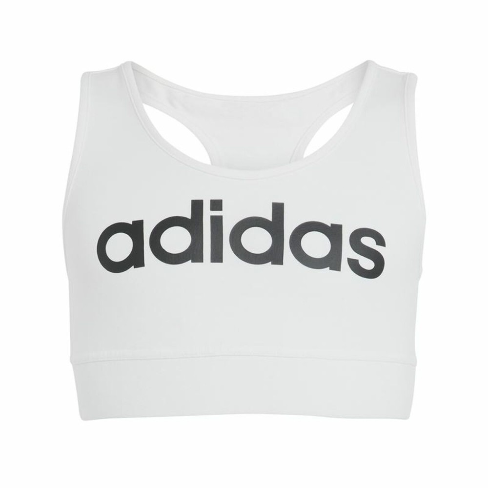 Tricou cu Bretele Copii Adidas Linear Alb