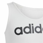 Tricou cu Bretele Copii Adidas Linear Alb