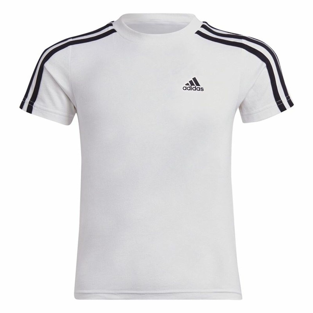 Tricou cu Mânecă Scurtă Adidas Lk 3S Co Alb