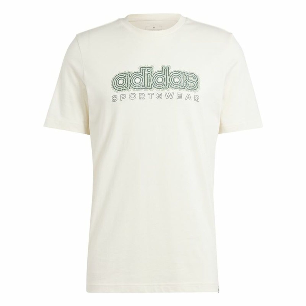 Tricou cu Mânecă Scurtă Bărbați Adidas Growth Spw Alb