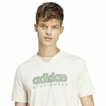 Tricou cu Mânecă Scurtă Bărbați Adidas Growth Spw Alb