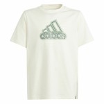 Tricou cu Mânecă Scurtă Adidas Table Growth Bej